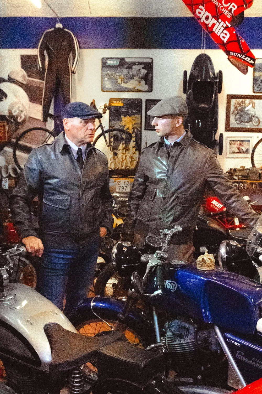 Matchless British Bomber skinnjakke RAF-burnt nubuck