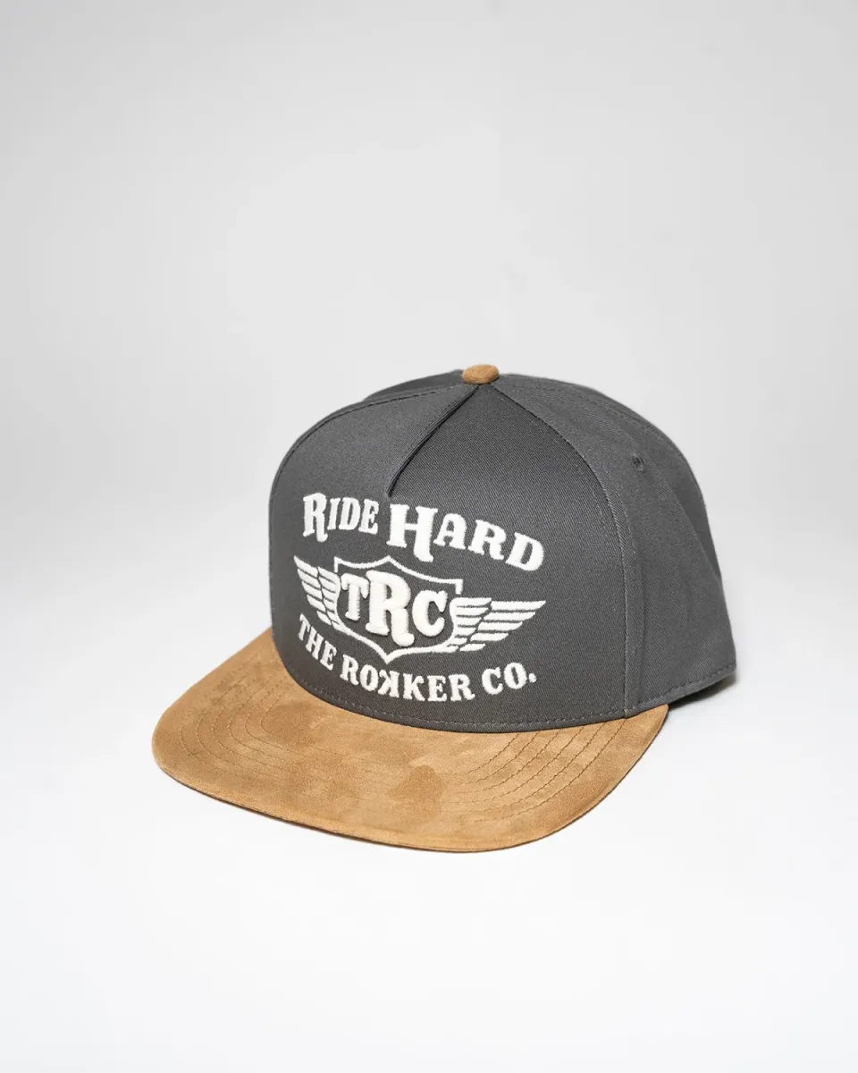 Rokker Ride Hard Snapback caps grå justerbar