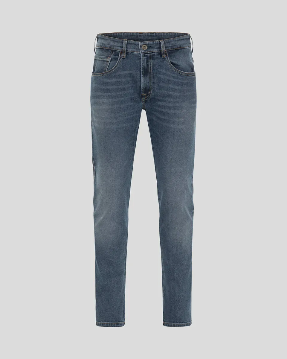 Rokker ROKKERTECH Tapered Slim motorsykkeljeans blå