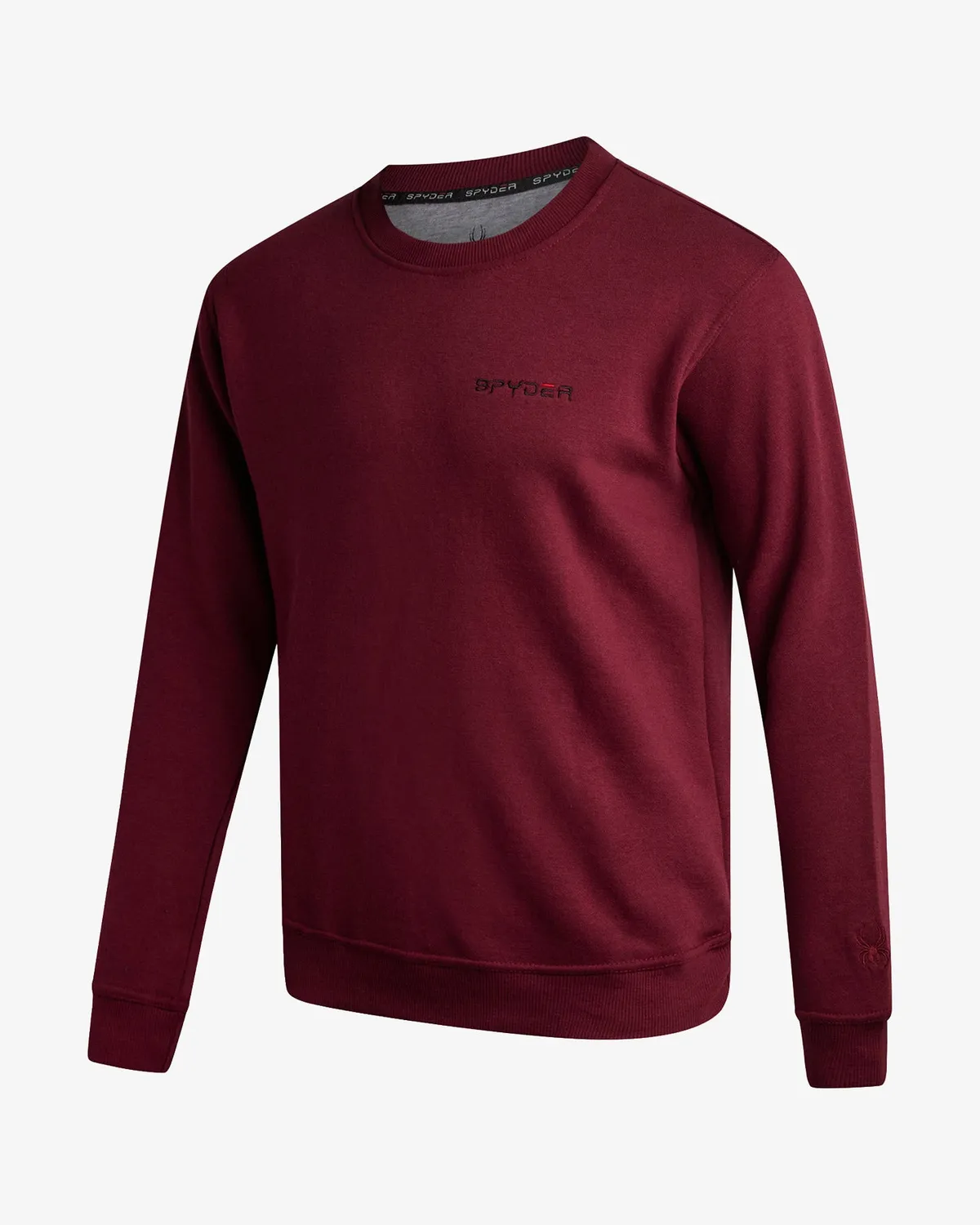 Spyder Fleece Crew genser herre mahogni bomull