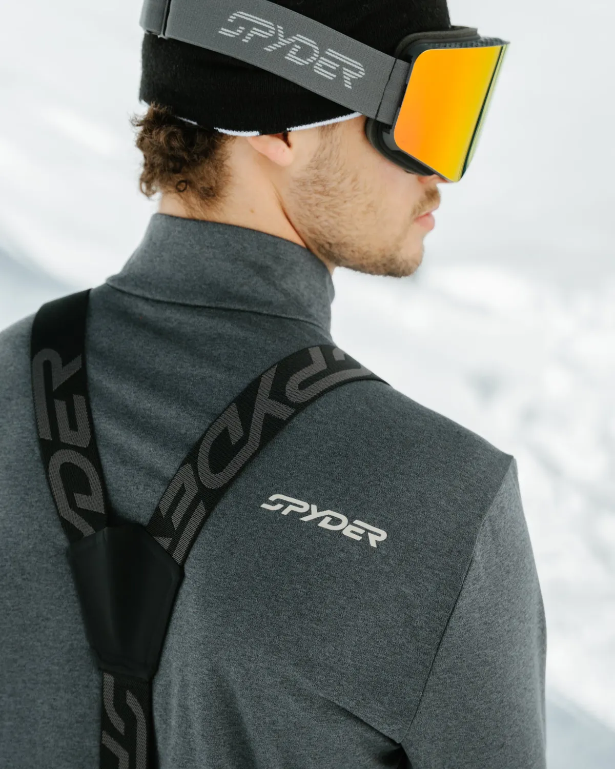 Spyder Prospect genser black melange fukttransporterende