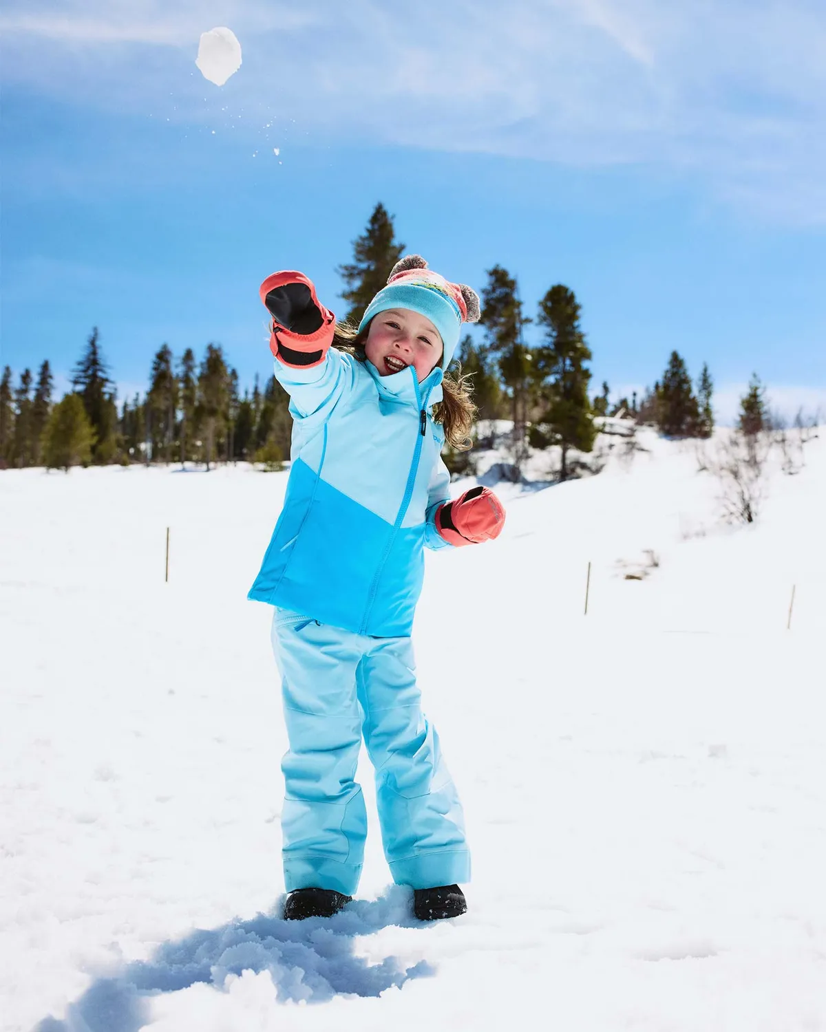 Spyder Conquer skijakke Crystal Blue jente vanntett 10K