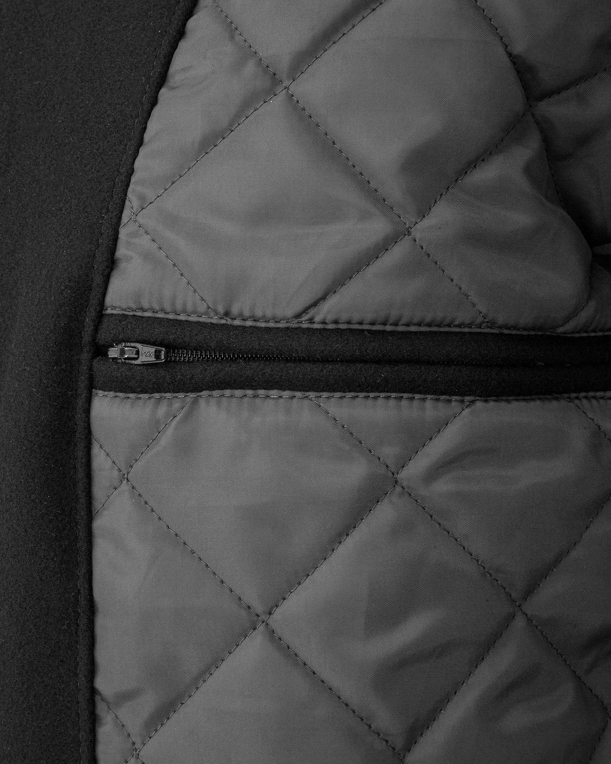 Rokker College Jacket motorsykkeljakke svart/hvit ull