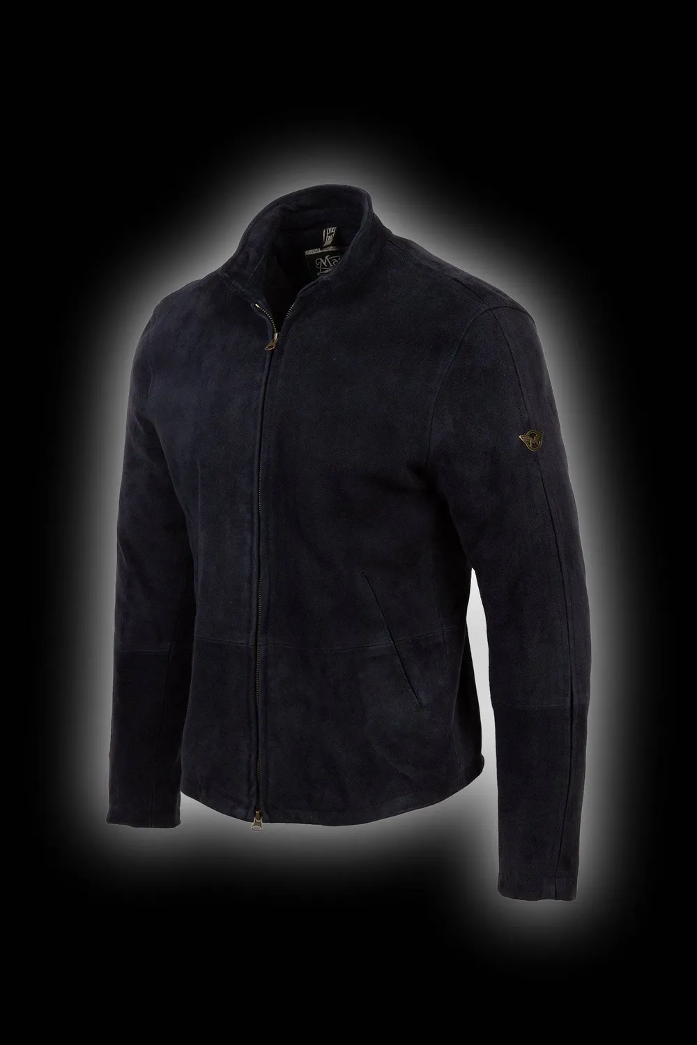 Matchless Craig Blouson skinnjakke navy semsket
