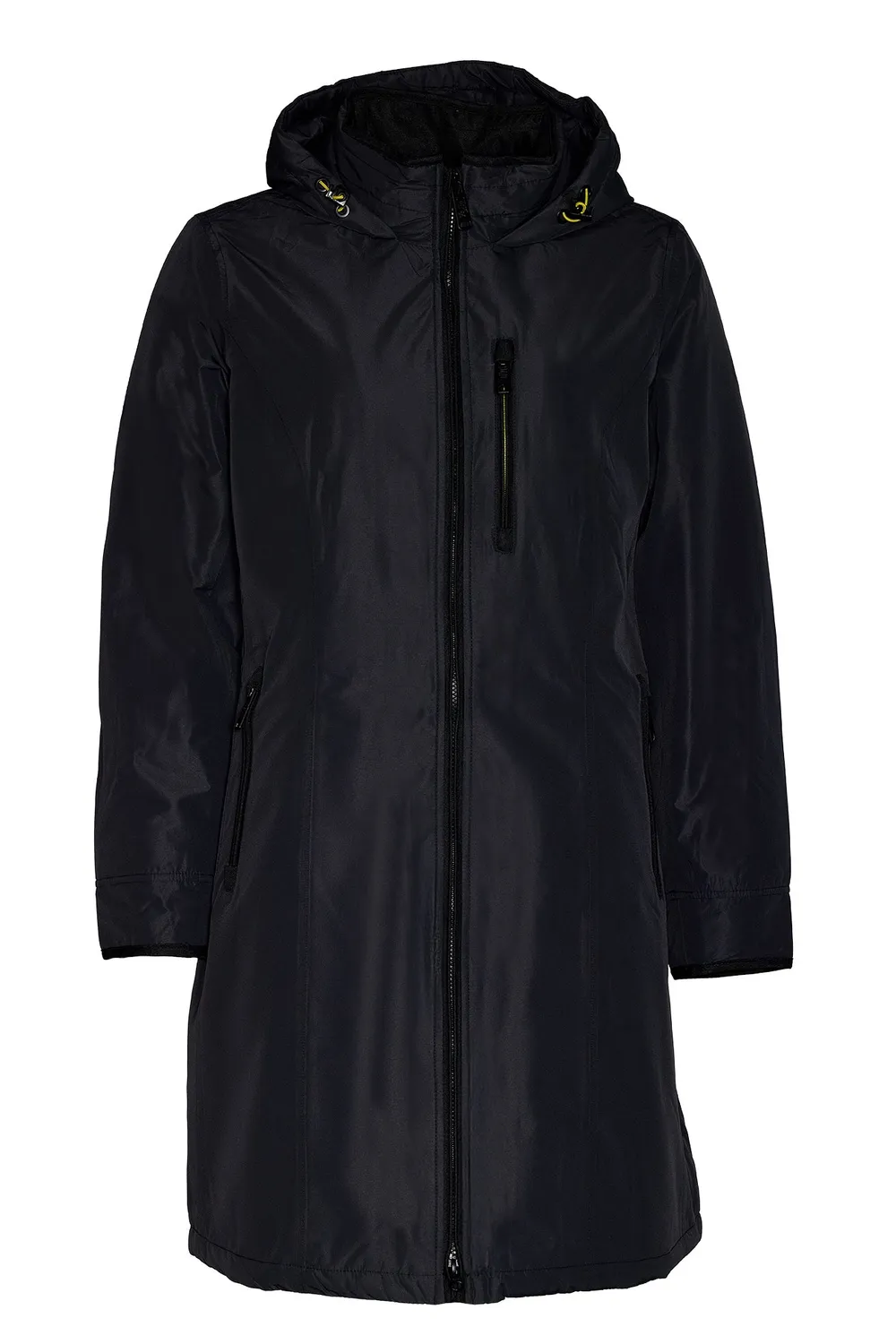 Danwear Windfield Holly regnjakke Black dame lang