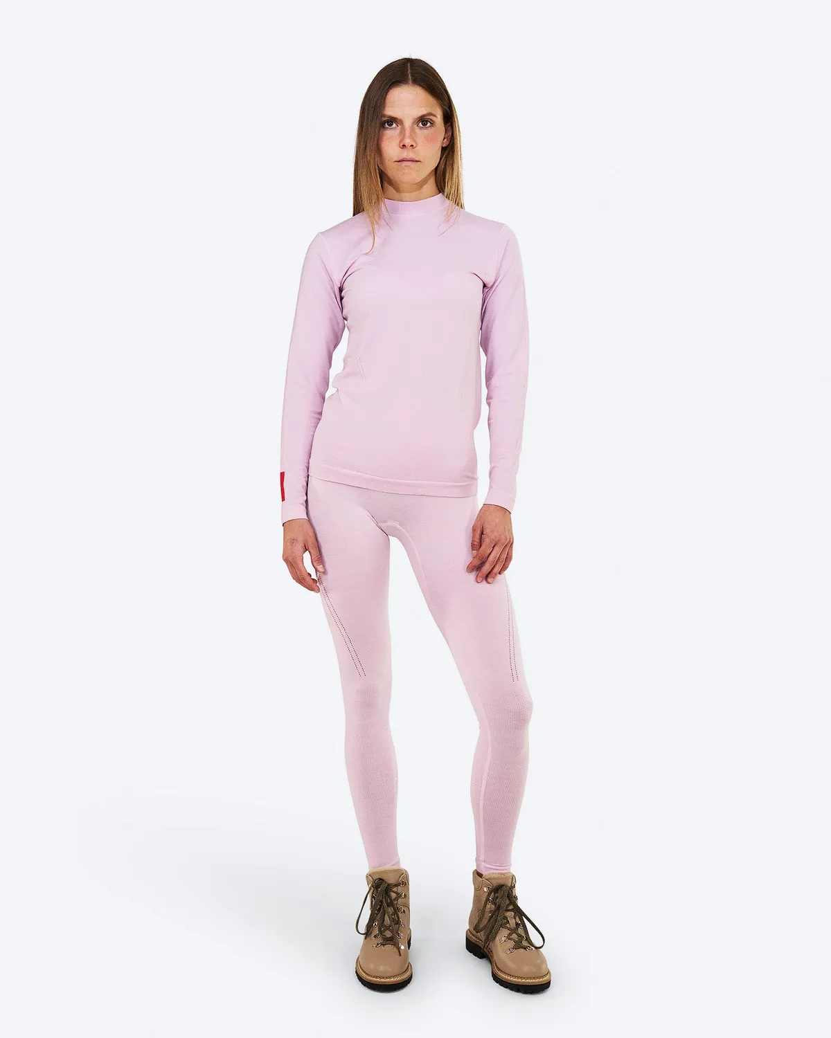 The Mountain Studio U-9 W Seamless Merino ulltrøye Lilac Snow