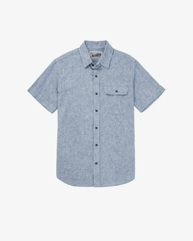 Schott NYC SS2304 arbeidsskjorte tick bomull