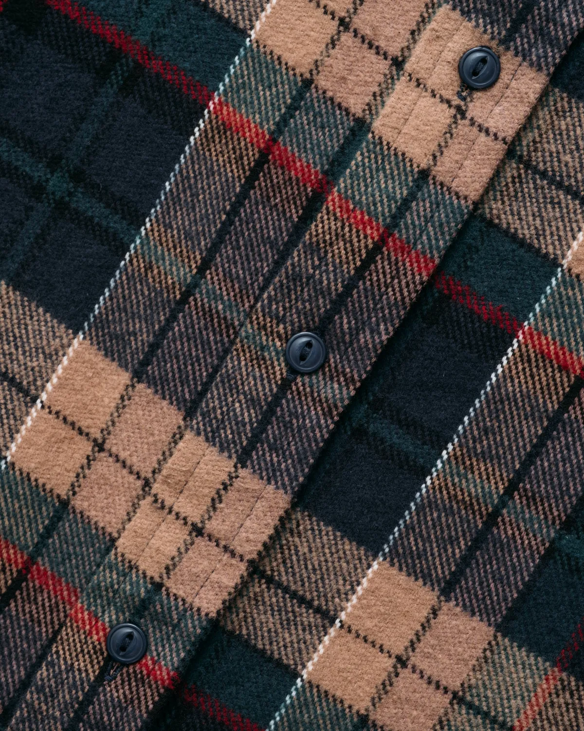 Schott NYC SH2535 flanellskjorte Root Beer bomull