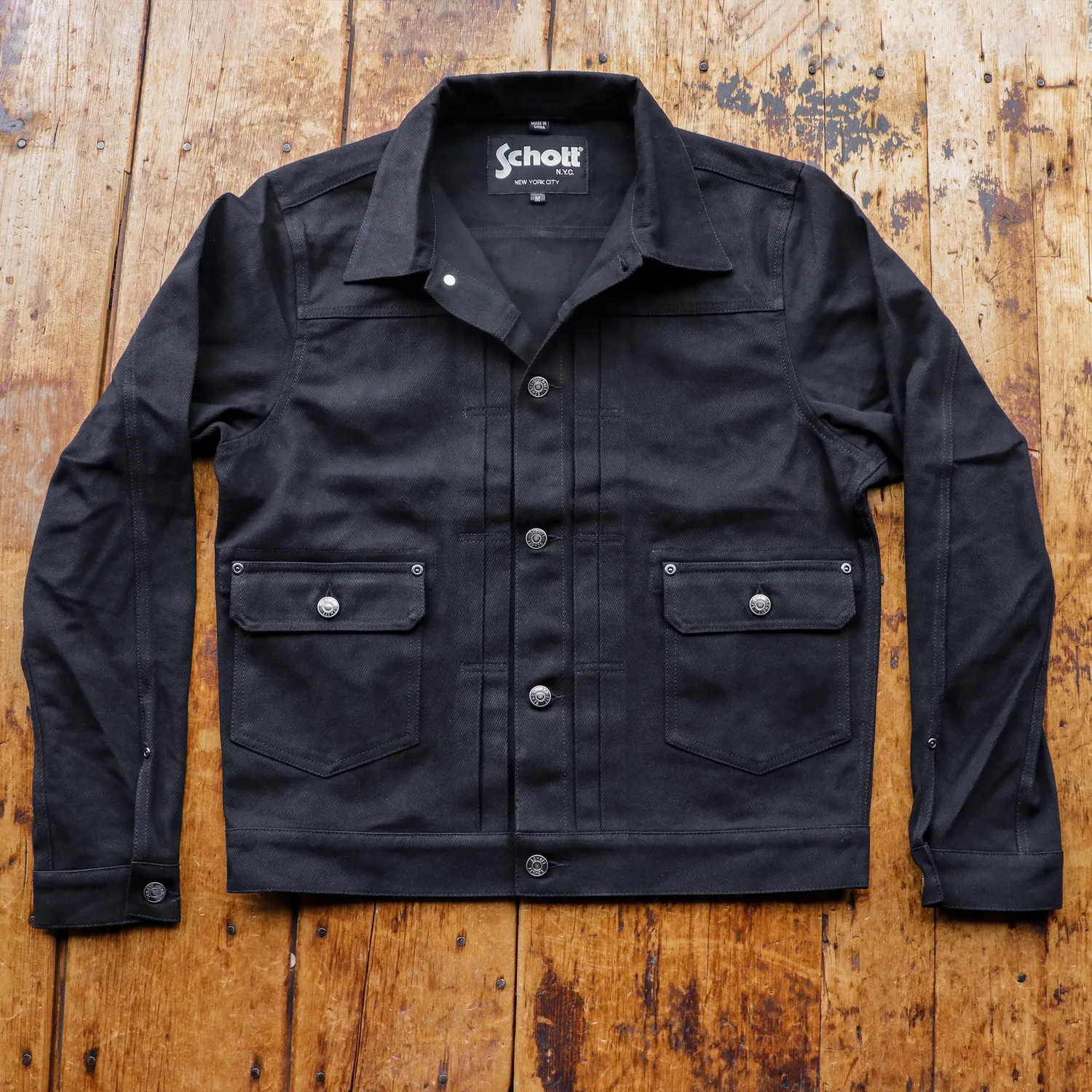 Schott NYC 8402 jakke Off White cavalry twill