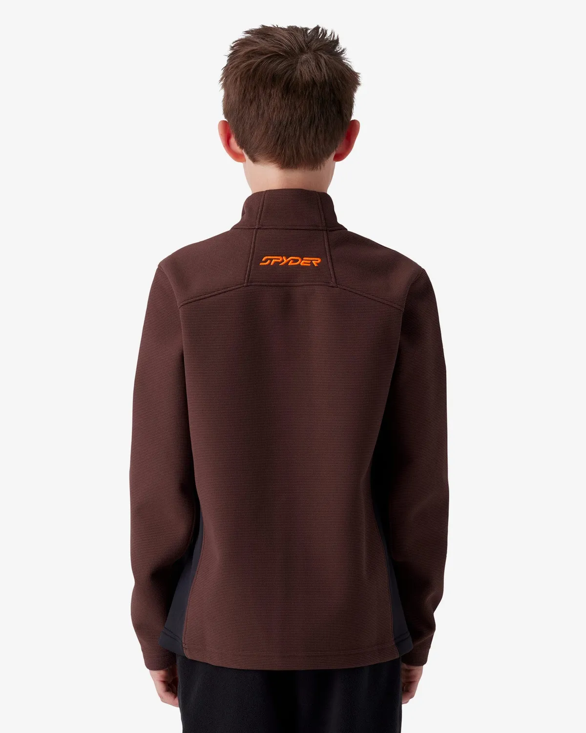 Spyder Bandit fleecejakke gutt brun stretch