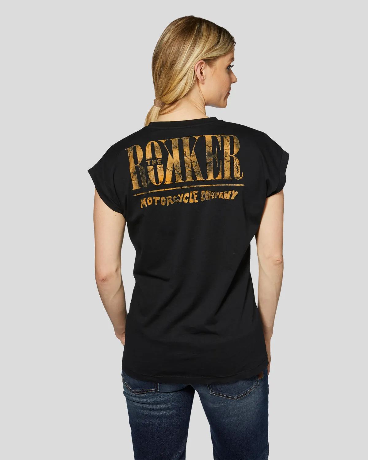 Rokker Kurt Lady T-Shirt dame t-skjorte svart