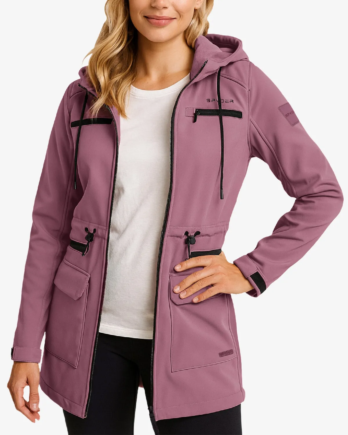 Spyder softshell jakke dame Ashen Lilac lang