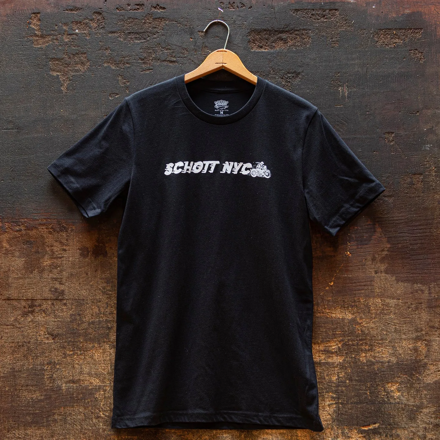 Schott NYC TNYC1 t-skjorte bomull hvit New York