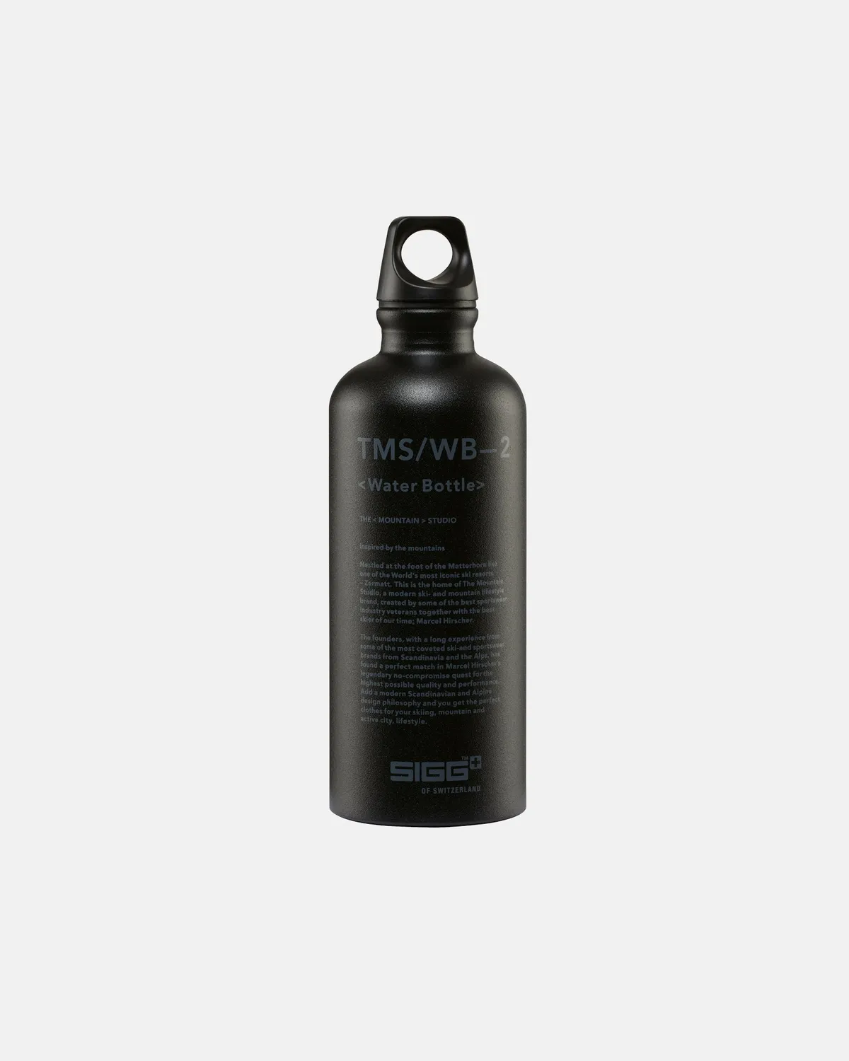 The Mountain Studio W-2 drikkeflaske 0,6 L Black Onyx aluminium