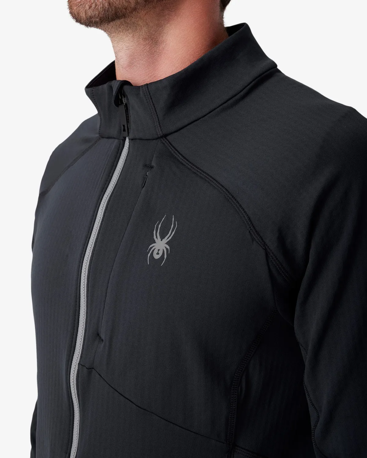 Spyder Gridweb Fleece Jacket fleecejakke herre sort 3-sesong
