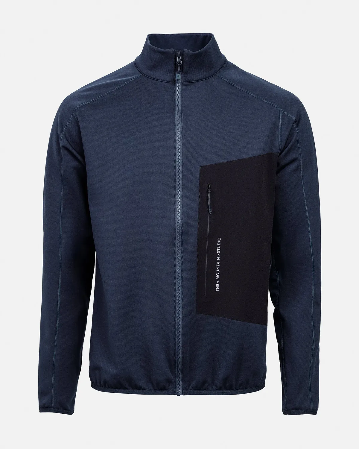 The Mountain Studio M-8 Techno Grid Fleece T-Neck fleecejakke Eclipse grid