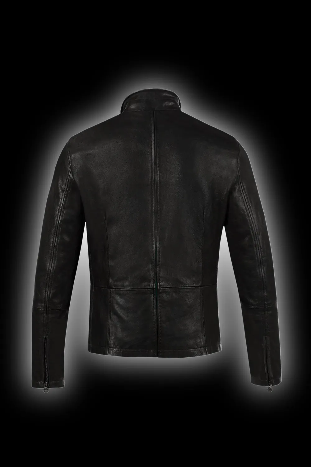 Matchless Brighton Blouson skinnjakke svart grønn elastisk