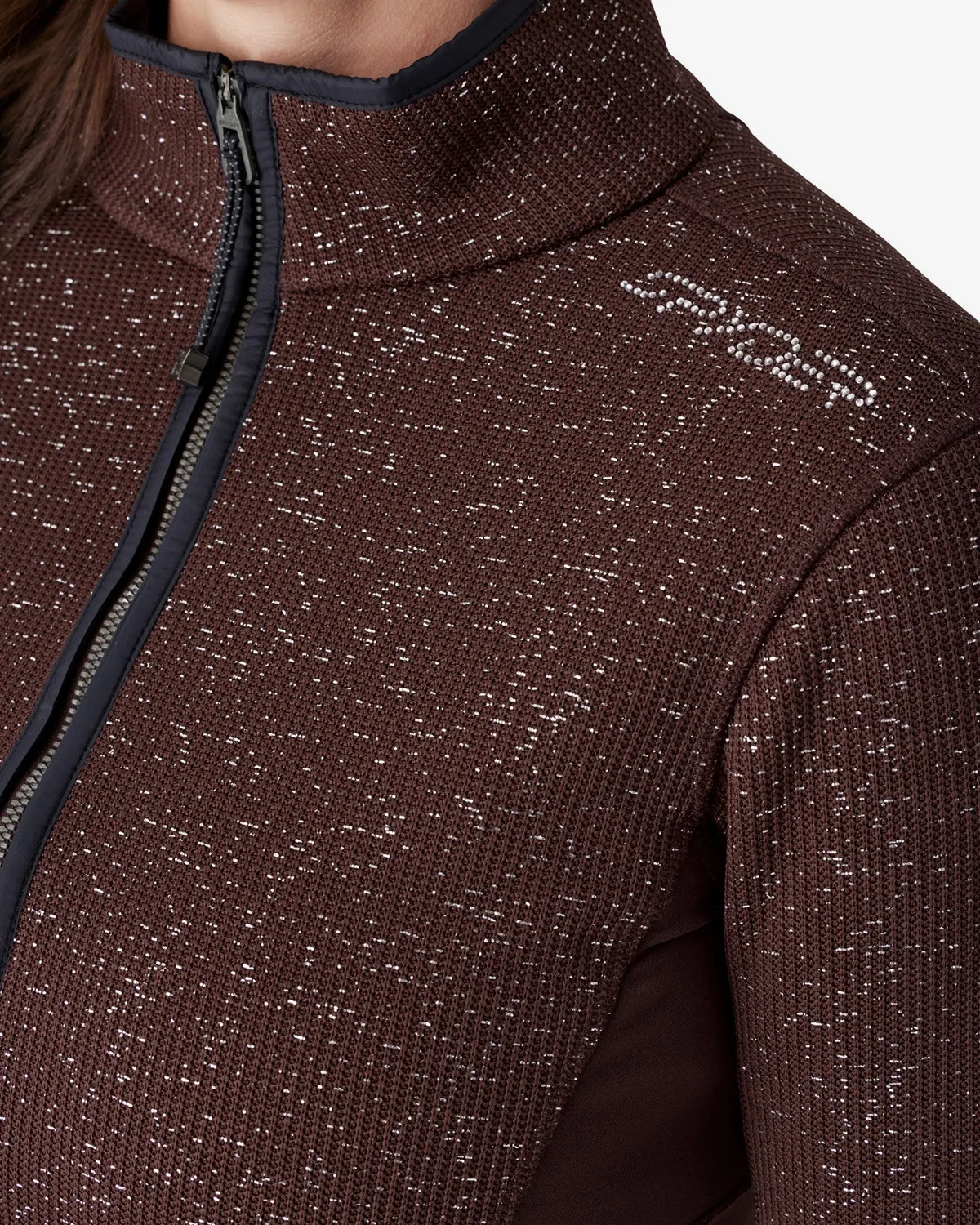 Spyder Luxe Sweater fleecejakke dame Mocha lett