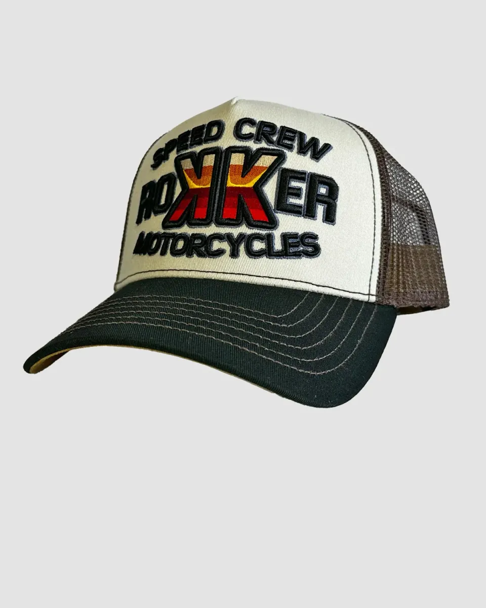 Rokker Speed Crew Trukker Caps brun/svart