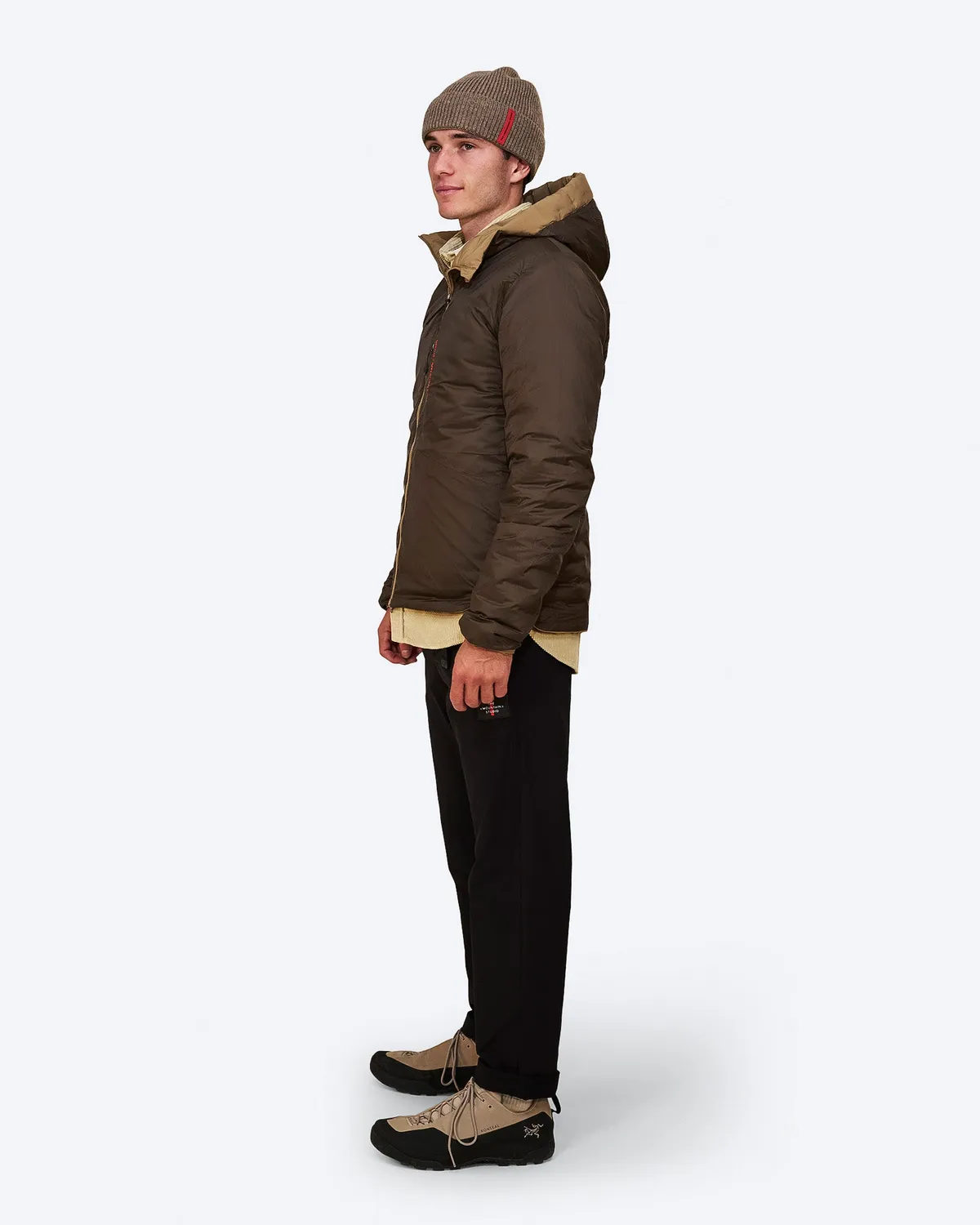 The Mountain Studio D-3 RL Reversible dunjakke brun Otter