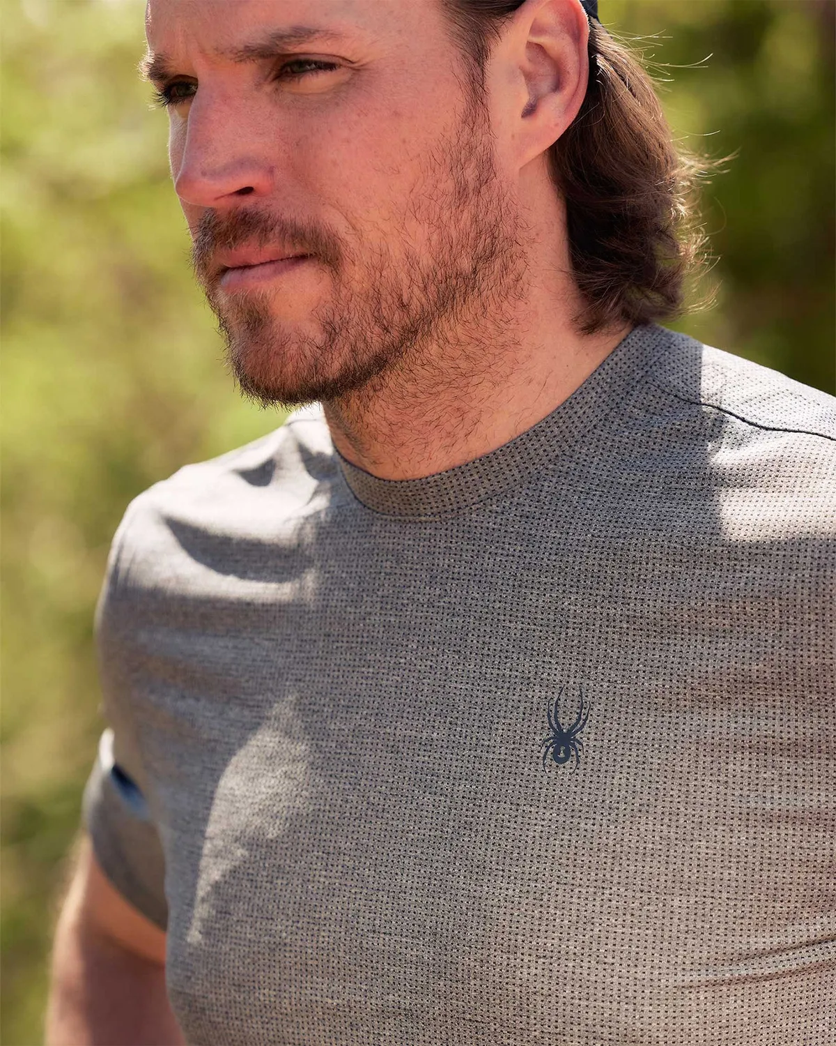 Spyder Short Sleeve t-skjorte light gray – stretch