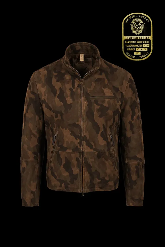Matchless Bray Blouson skinnjakke camouflage