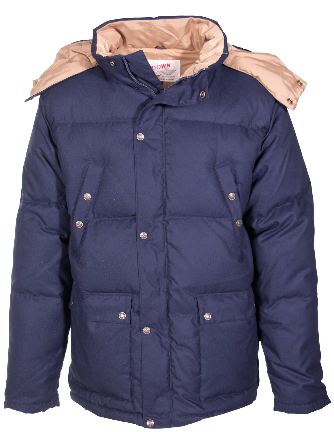 Schott NYC 9040D dunjakke brun foret hette