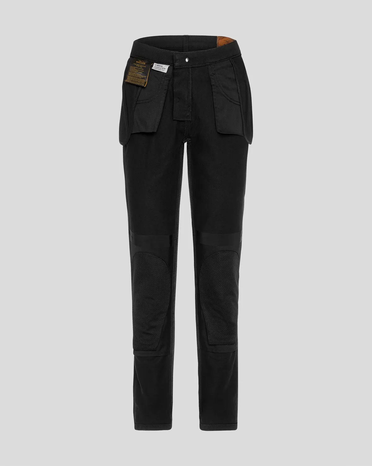Rokkertech Mid Waist Slim motorsykkeljeans svart