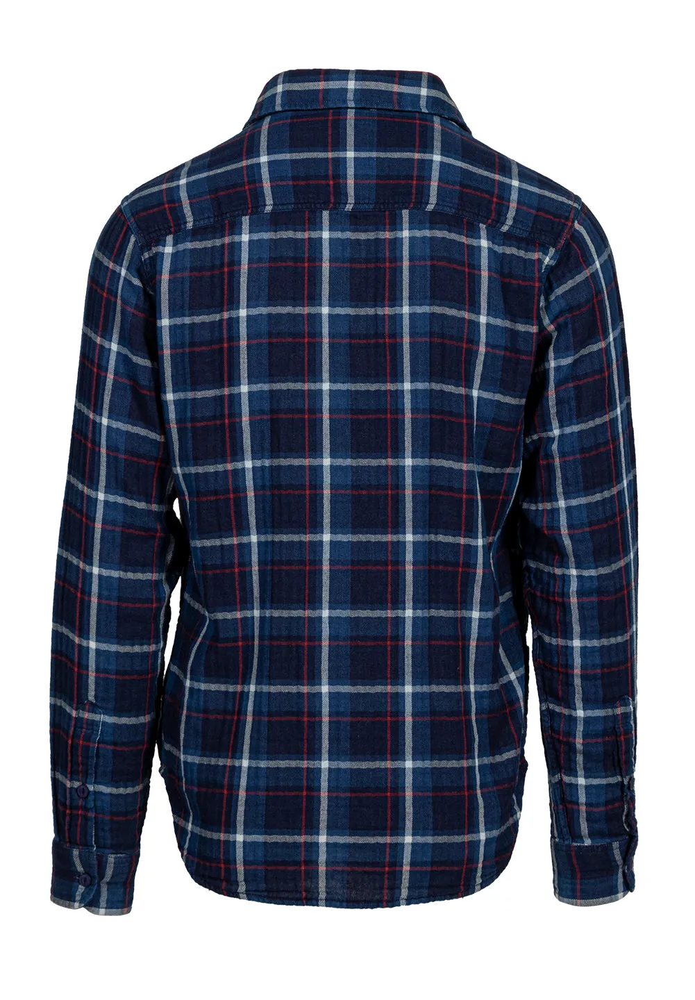 Schott NYC SH2309 arbeidsskjorte navy rutete bomull