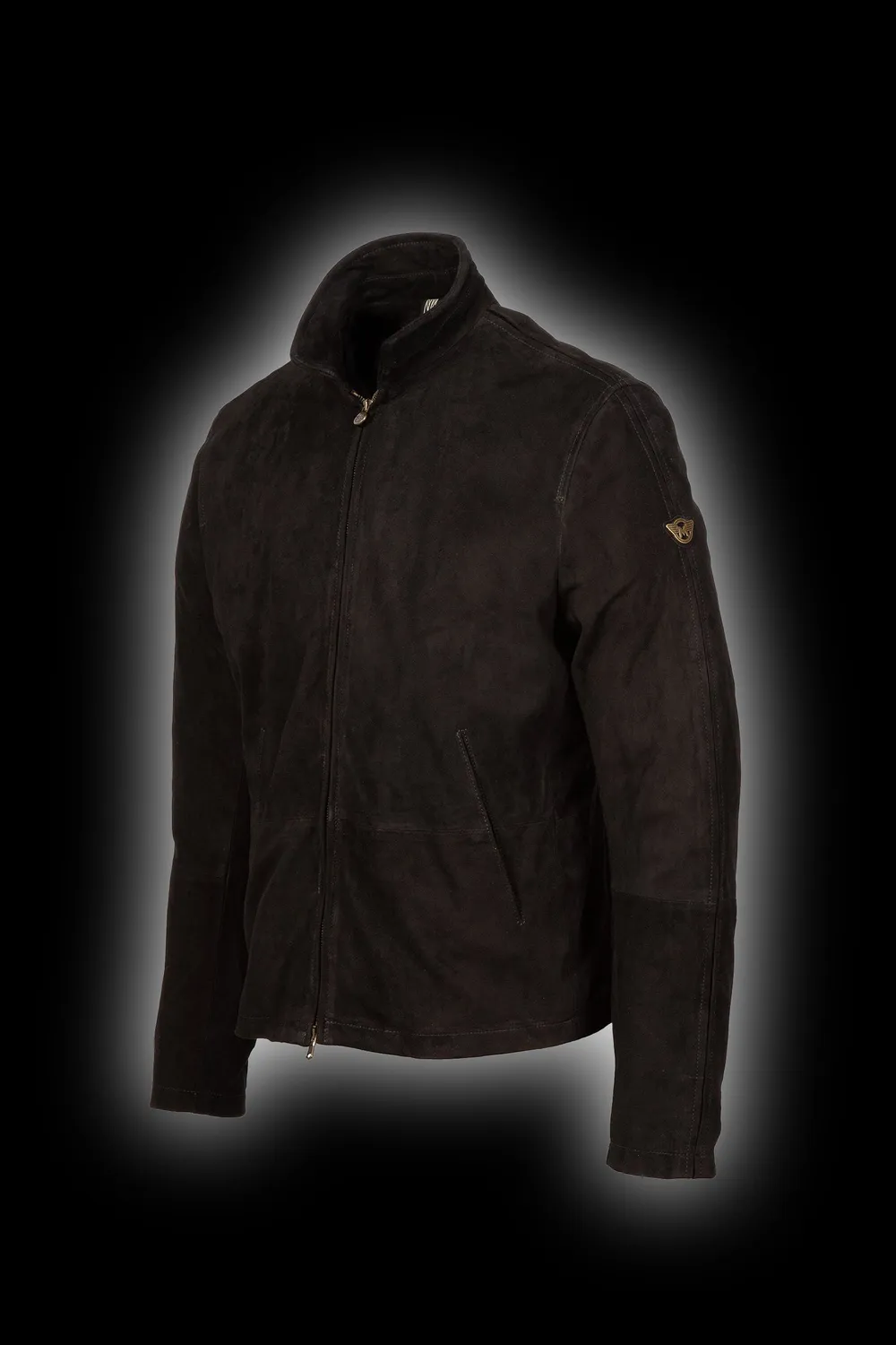Matchless Craig Blouson skinnjakke svart semsket slim