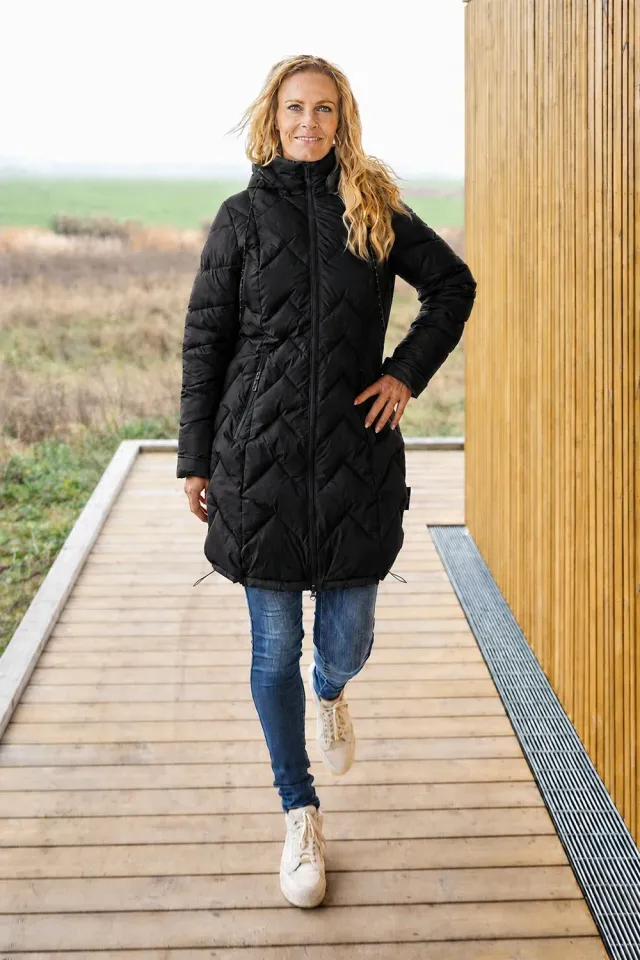 Windfield Kit vinterjakke svart polyester varm