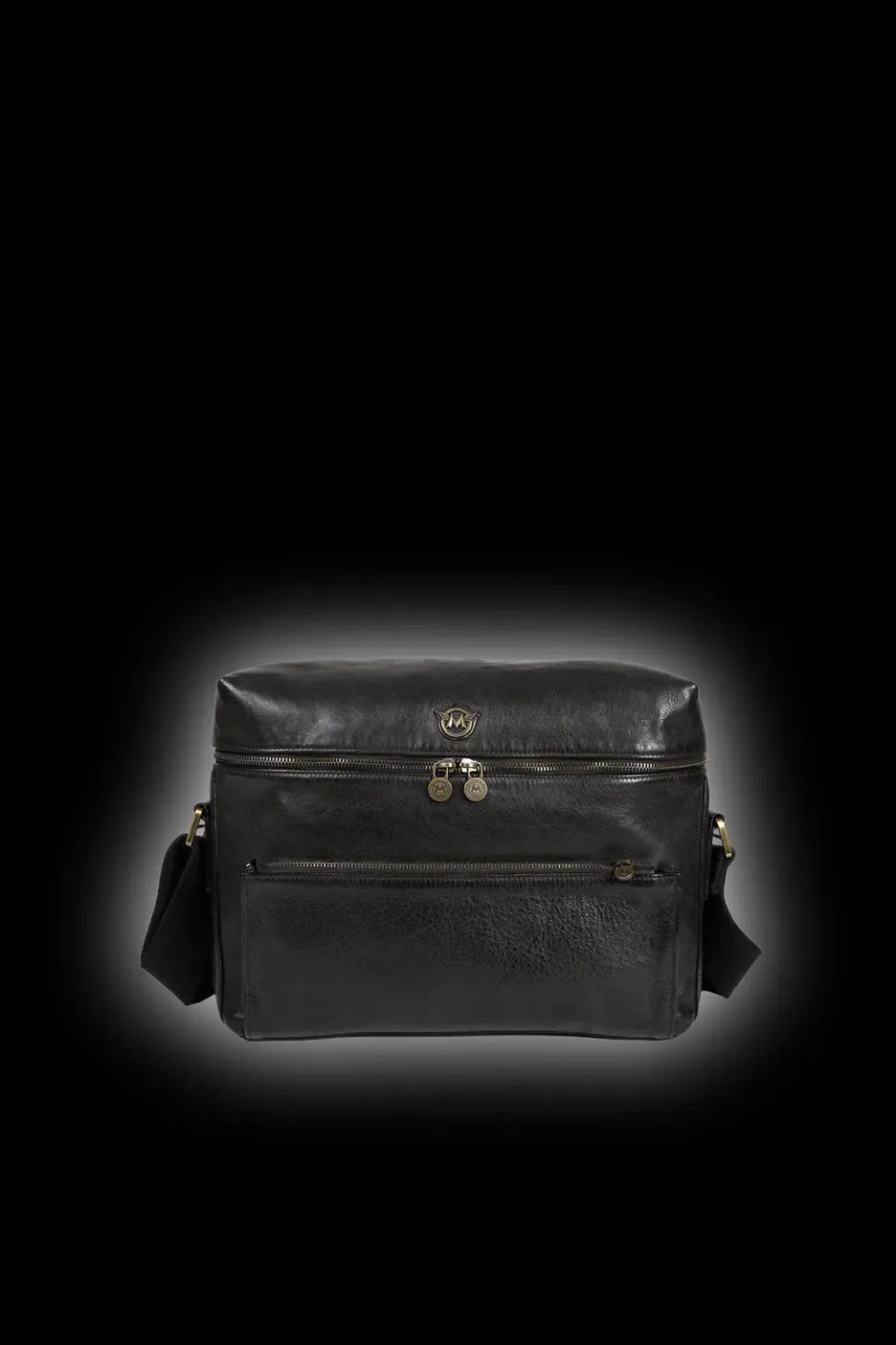 Matchless Military Postman skulderveske sort nubuk