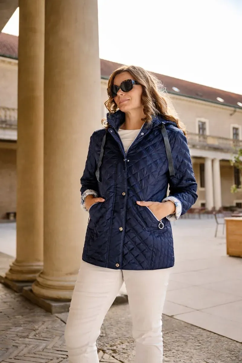 Danwear Karin vårjakke navy dame vindtett