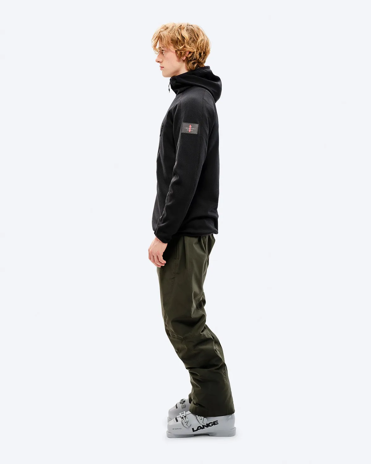The Mountain Studio M-7 Tech Fleece Hood fleecejakke Black Onyx