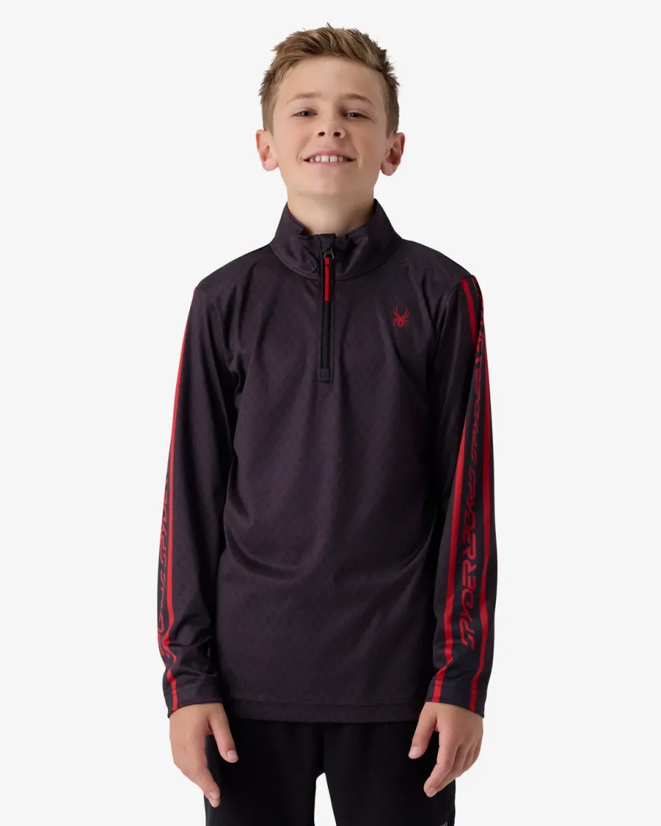 Spyder Jacobs quarter zip genser gutt Spyder Red