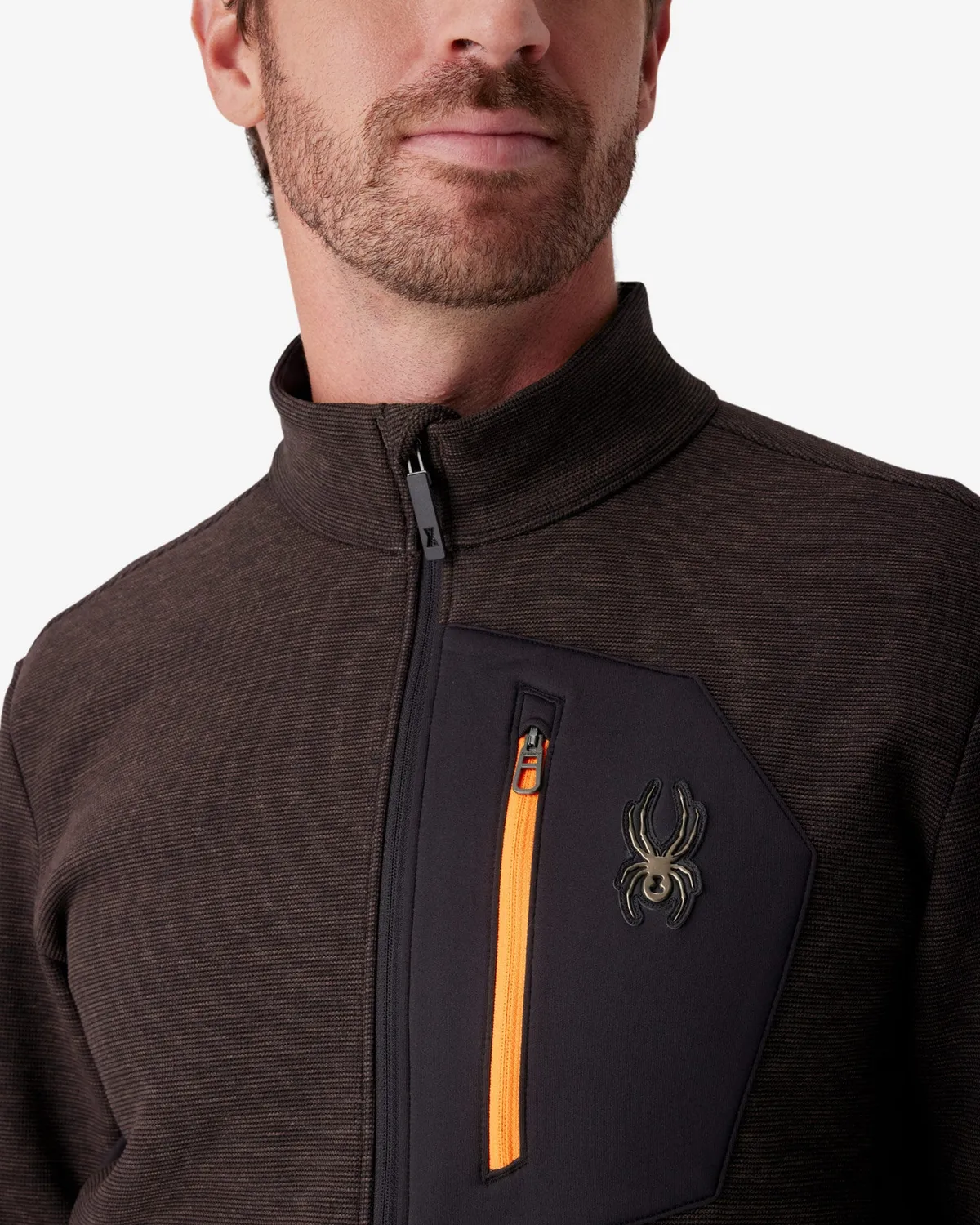 Spyder Bandit fleecejakke mocha melange DWR