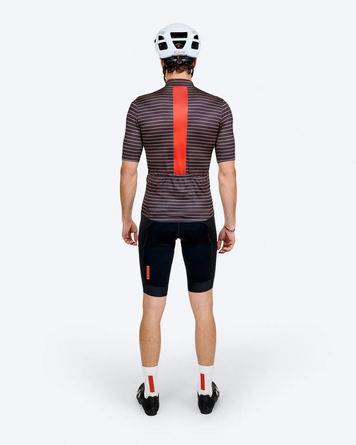The Mountain Studio T-17 Gravel Stripe sykkeltrøye Peat stretch