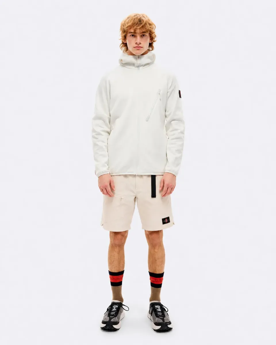 The Mountain Studio M-7 Tech Fleece hettejakke white alyssum