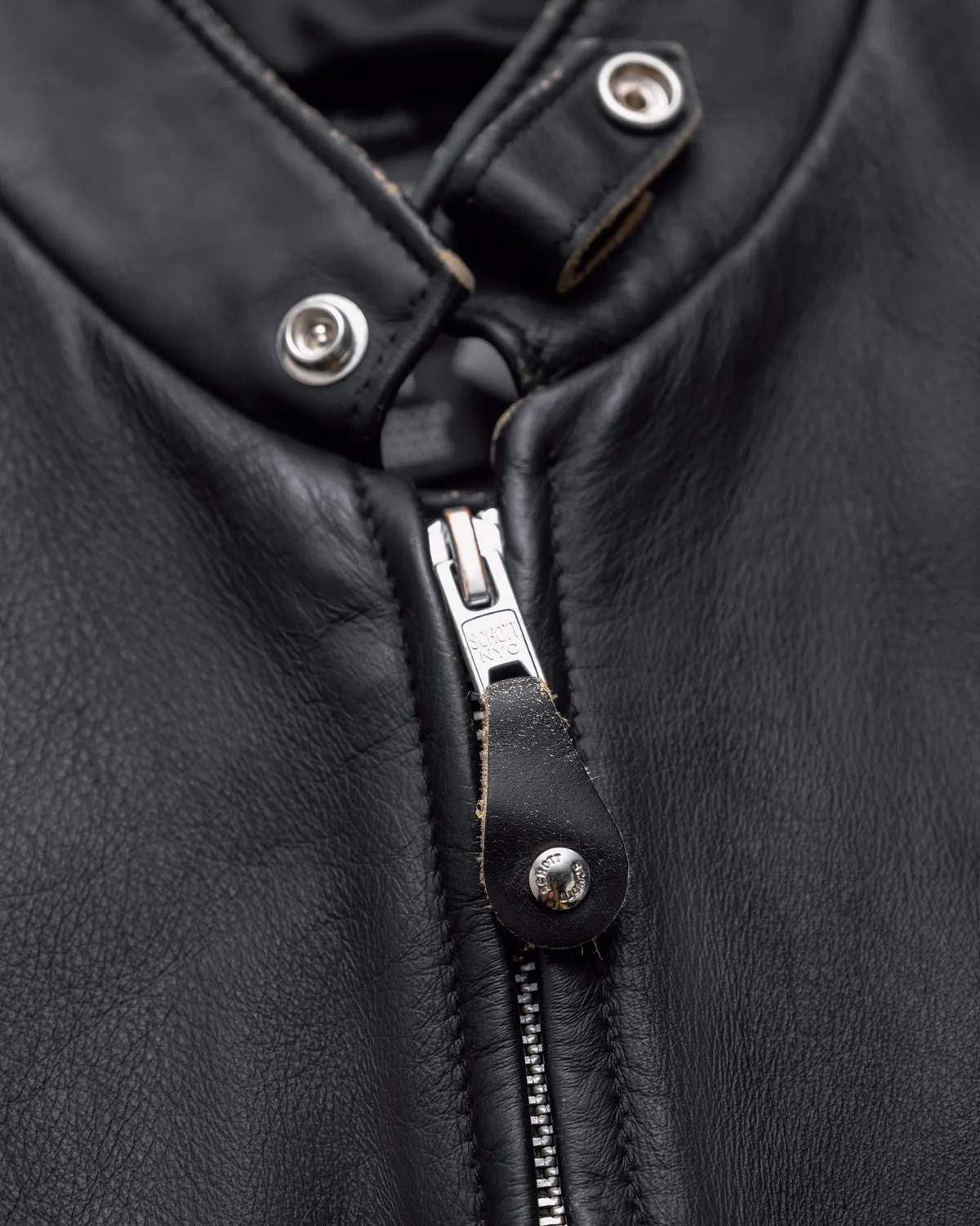 Schott NYC 654VN café racer skinnjakke kuskinn