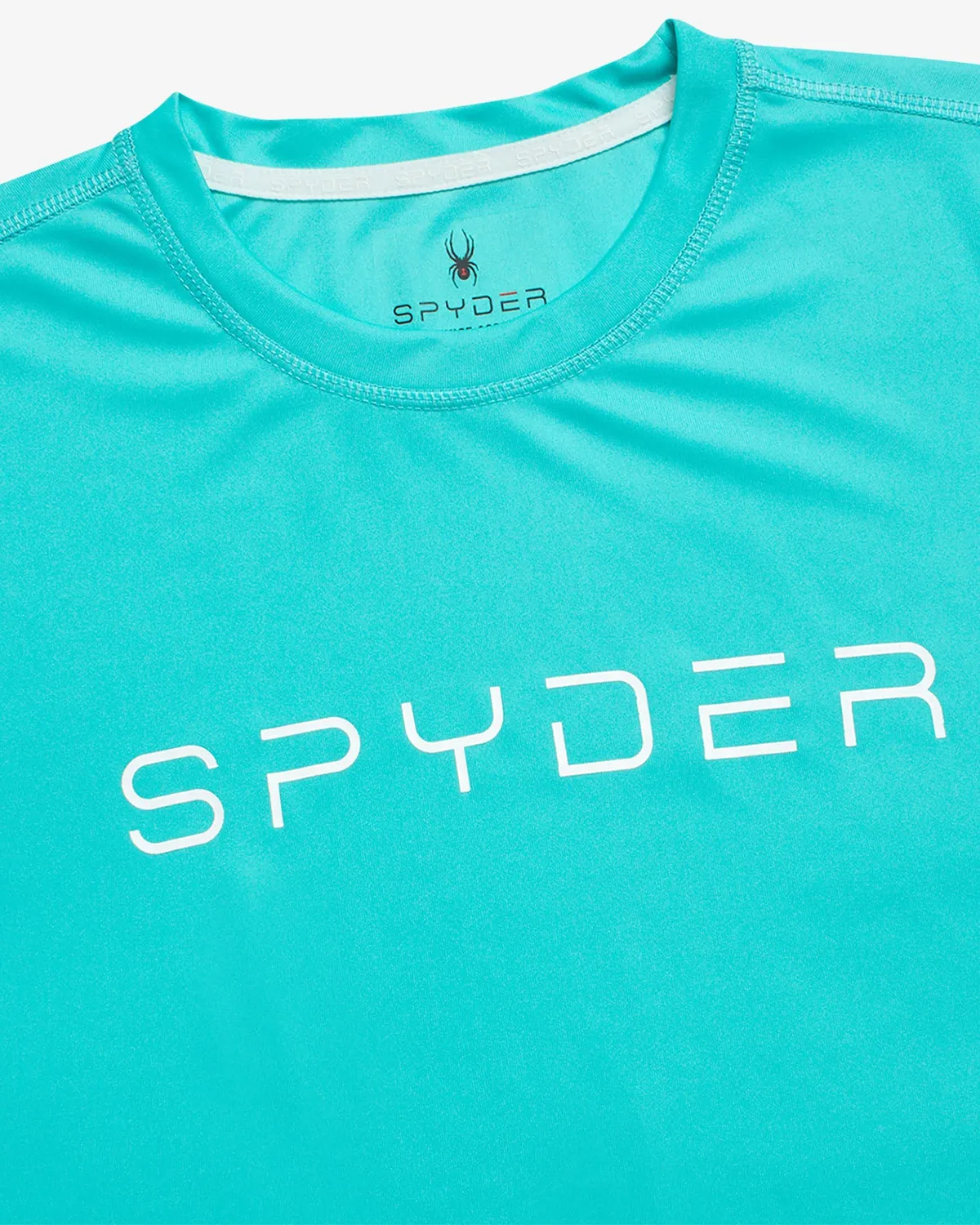 Spyder t-skjorte dame akvamarin UPF 50+ kort erm