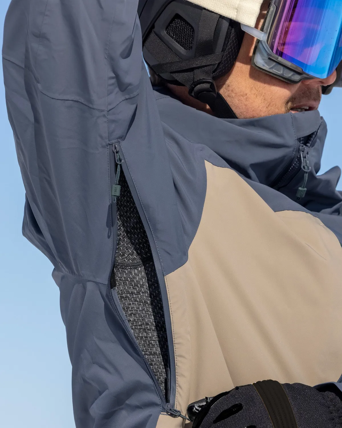 The Mountain Studio Z-5 3L Hybrid Shell Insulated skijakke Brindle vanntett
