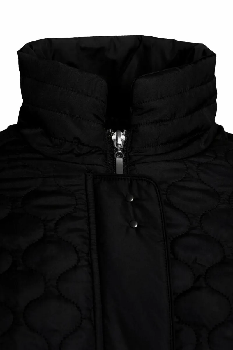 Windfield Ingelise overgangsjakke black quiltet