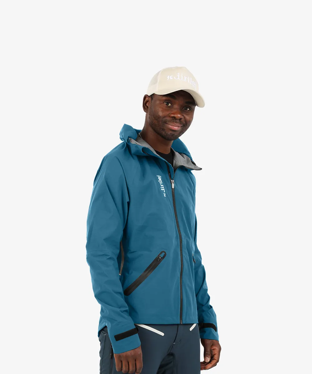 dirtlej weathershield regnjakke sapphire blue vanntett
