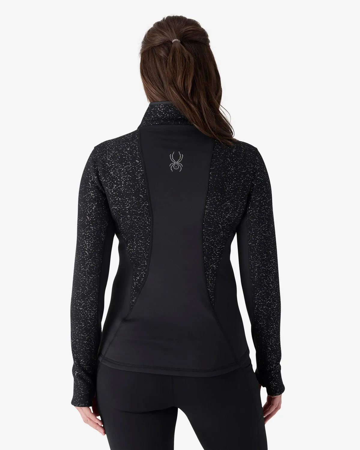 Spyder Luxe Sweater fleecejakke dame svart lett