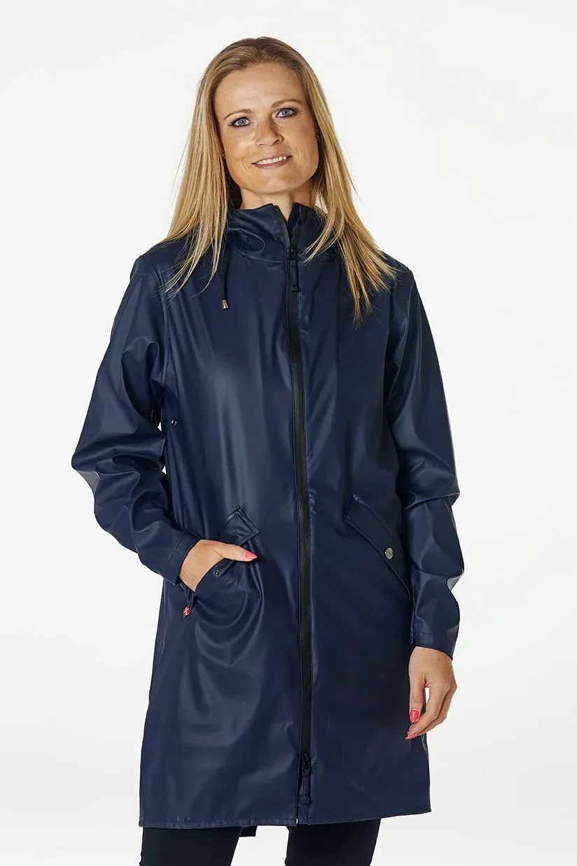 Danwear Windfield Liesa regnjakke marine vanntett