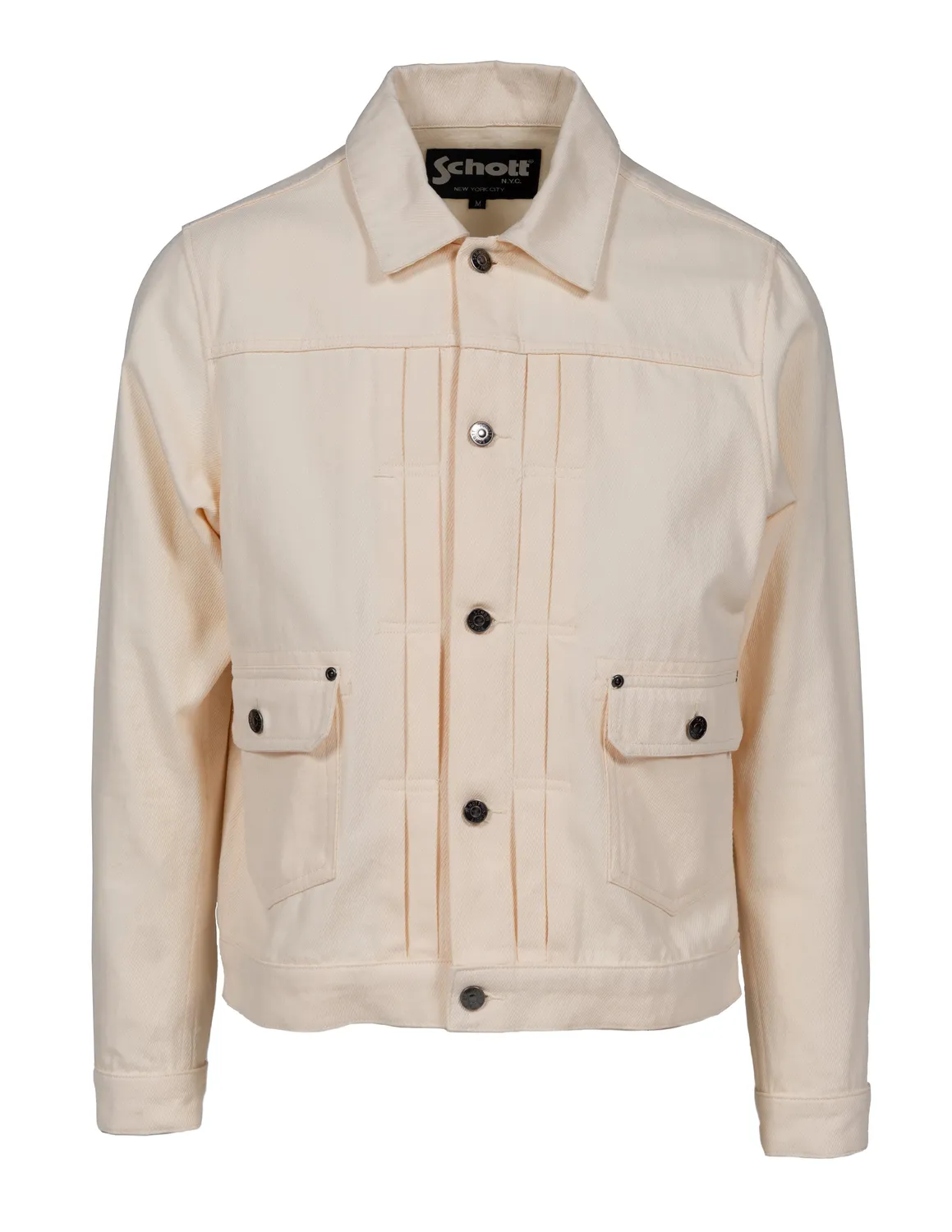 Schott NYC 8402 jakke Off White cavalry twill