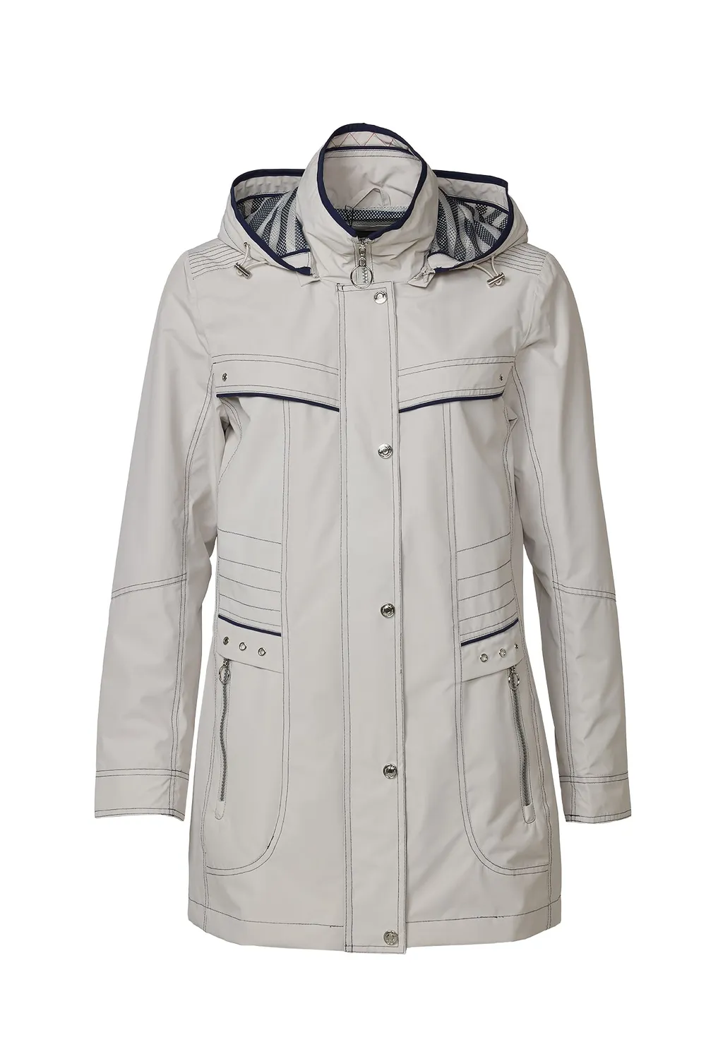 Windfield Danwear Bea regnjakke sand/navy vanntett