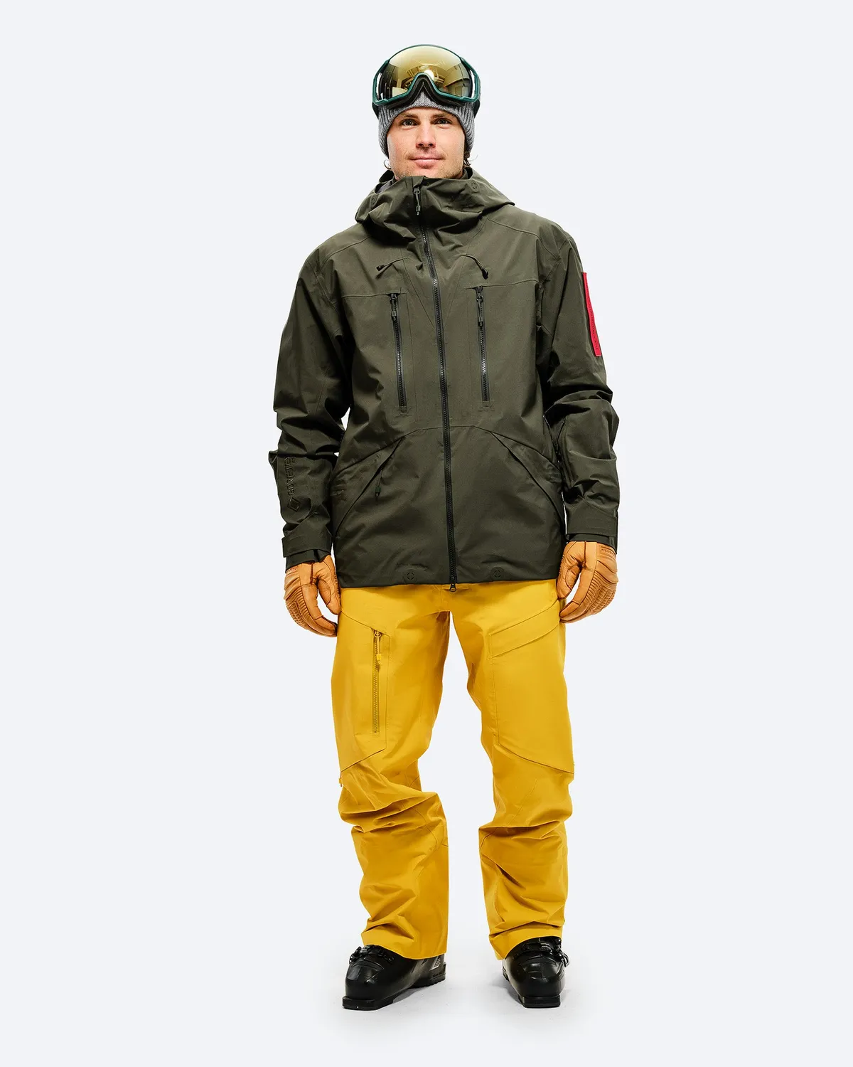 The Mountain Studio Y-1 PRO GORE-TEX skallbukse Nugget Gold