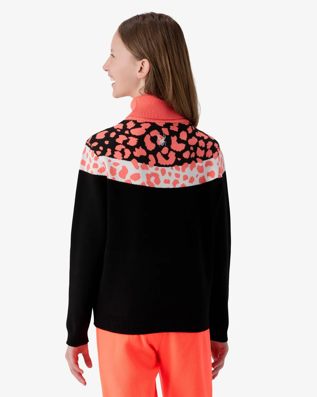 Spyder Flurry skigenser leopard jente rullekrage