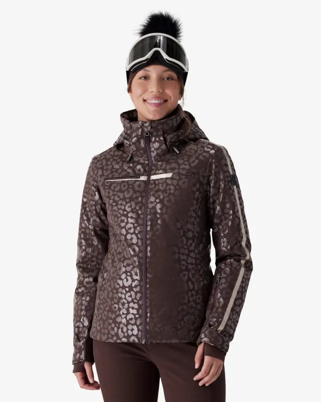 Spyder Titania skijakke leopard – vanntett 30K